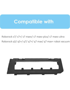 Cubierta Principal de Cepillo MOBETMO para Roborock S7/Q5/Q7 - Negro 2