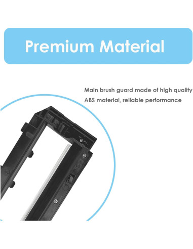 Cubierta Principal de Cepillo MOBETMO para Roborock S7/Q5/Q7 - Negro