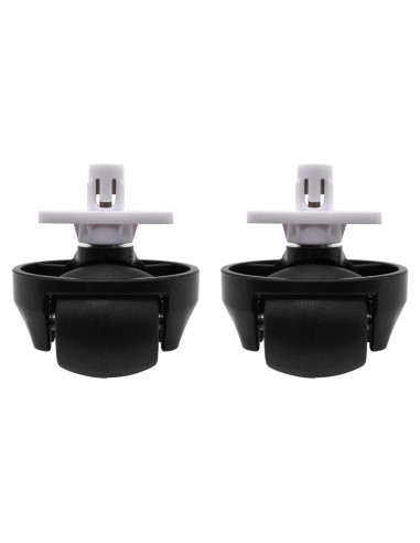 Rueda Delantera Compatible Ulimymei para Robotock S7/S8 - 2 Pack Negro