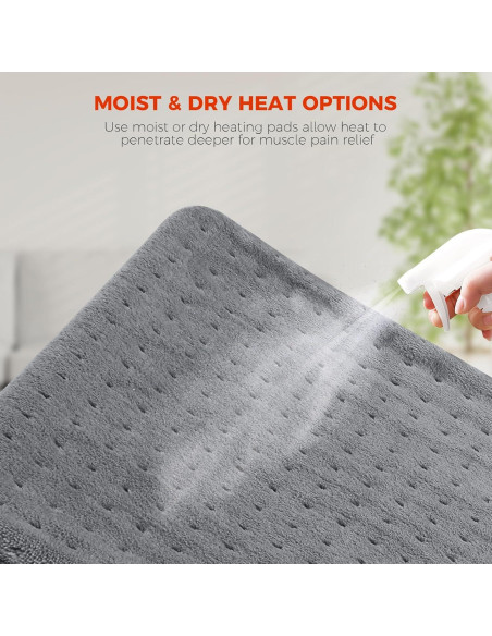 NOWWISH Almohadilla Térmica 30x60 cm para Alivio de Dolor NOWWISH Almohadilla Térmica 30x60 cm para Alivio de Dolor