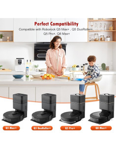 Kit de Accesorios 16 Piezas DrFlito para Roborock Q5 Max+ 2