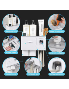 Soporte para Cepillos de Dientes HuBDIC con Dispensador Automático 2