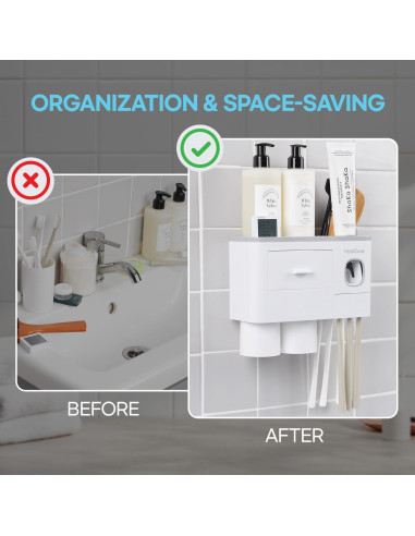 Soporte para Cepillos de Dientes HuBDIC con Dispensador Automático