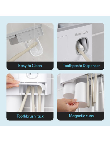 Soporte para Cepillos de Dientes HuBDIC con Dispensador Automático