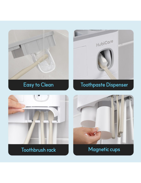 Soporte para Cepillos de Dientes HuBDIC con Dispensador Automático