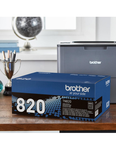 Cartucho de Tóner Brother TN-820 Negro - 3000 Páginas