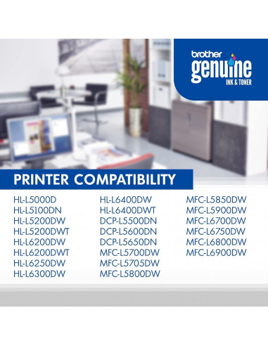 Cartucho de Tóner Brother TN-820 Negro - 3000 Páginas