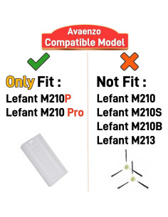 Filtros y Cepillos de Reemplazo Lefant M210 Pro - 12 Piezas 2