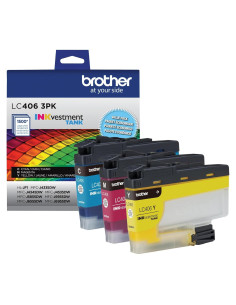 Cartuchos de Tinta Brother LC4063PK Cian, Magenta y Amarillo