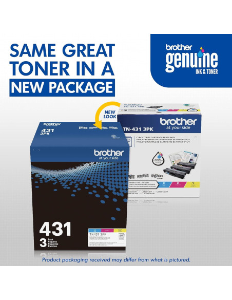 Cartucho de Tóner Brother TN431 3PK Cian Magenta Amarillo