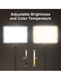 Kit de Iluminación LED Kmasic 2 Luces con Trípode 160cm 15W 2