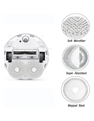 12 Almohadillas de Mopa Microfibra para Ecovacs Deebot T30s