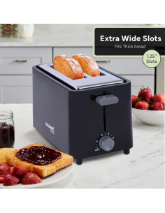 Tostadora 2 Rebanadas Courant Tacto Frío 750W Negro 2