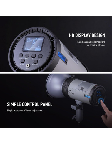 Flash Estudio NEEWER Q300 300Ws Inalámbrico 7800mAh