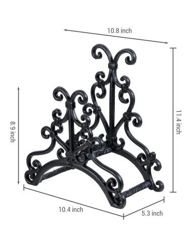 Soporte de Manguera de Jardín MyGift Montado en Pared Hierro Fundido