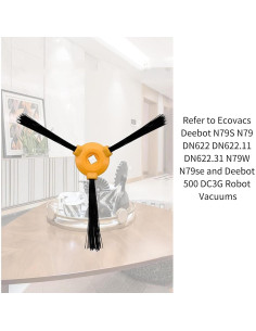 8 Cepillos Laterales Ulimymei para Robot Aspirador v710 11 11C N79S N79 5040 990 2