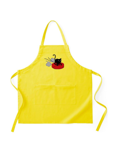 Delantal de Cocina CafePress Gato Robot Aspiradora 78.74x73.66cm