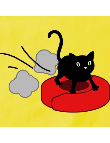 Delantal de Cocina CafePress Gato Robot Aspiradora 78.74x73.66cm