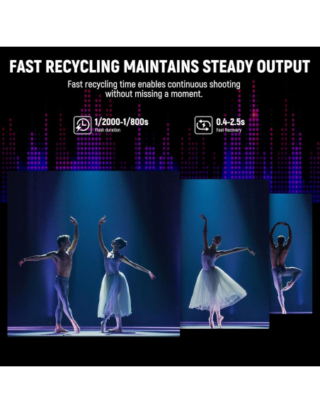 Flash Estroboscópico NEEWER S101-300W 300Ws 5600K para Estudio