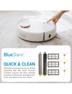 Kit de Repuesto BlueStars para iRobot Roomba 800 900 - 1 Extractor, 3 Filtros HEPA, 3 Cepillos 2