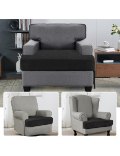 Funda de Silla de Terciopelo H.VERSAILTEX T - Negro 2