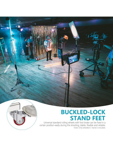 Soporte de Luz Neewer con Ruedas Ajustable 305cm 30kg