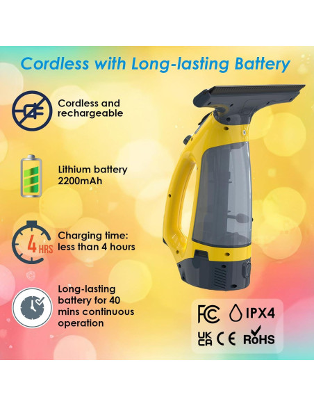 Limpiaparabrisas Eléctrico Vacto KS-5529D Inalámbrico 70ml