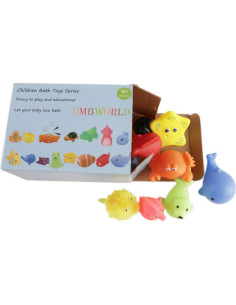 Juguetes de baño UMBWORLD 15 Piezas Animales Marinos 2