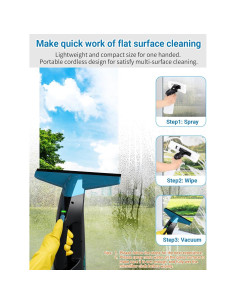 Aspiradora de Ventanas Eave Inalámbrica 11" (280mm) 200ml 2