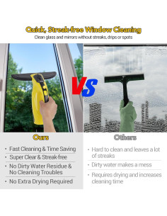 Aspiradora de Ventanas Eave Inalámbrica 200ml 1.07kg 40min 2