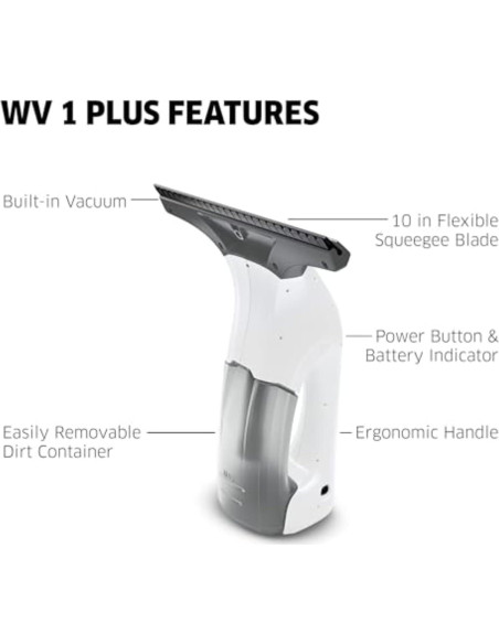 Limpiaparabrisas Eléctrico Karcher WV 1 Blanco 25.4 cm