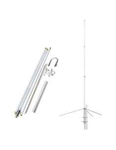 Antena Base Doble Banda UAYESOK 2.2m Fibra de Vidrio 5.5/8.5dBi