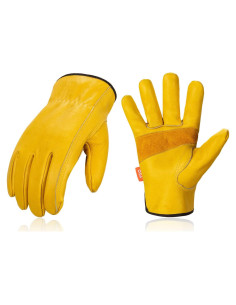 Guantes de Trabajo Laborsing CA9590 Cuero Vaca Tamaño S