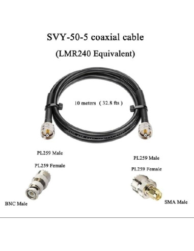 Antena Base Doble Banda VHF UHF 1.7m SIGNALPLUS 200W