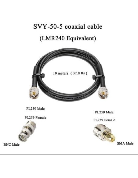 Antena Base Doble Banda VHF UHF 1.7m SIGNALPLUS 200W