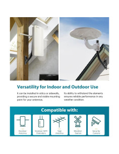 Soporte de Antena AIRLEGANT J Pole 33 cm Ajustable para TV 2