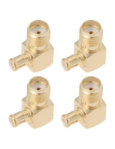 Adaptador SMA hembra a MCX macho 90 - 2 Pcs - Micro Traders