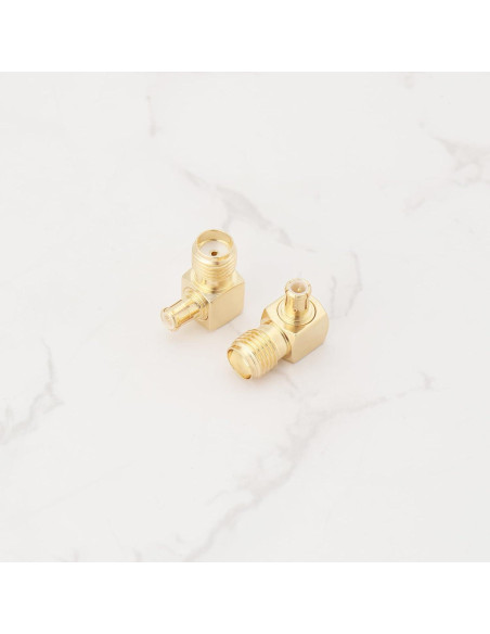 Adaptador SMA hembra a MCX macho 90 - 2 Pcs - Micro Traders