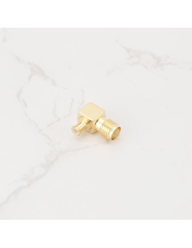 Adaptador SMA hembra a MCX macho 90 - 2 Pcs - Micro Traders