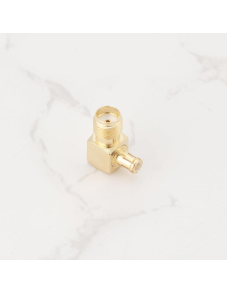 Adaptador SMA hembra a MCX macho 90 - 2 Pcs - Micro Traders