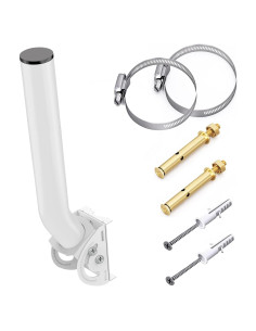 Soporte Universal para Antena EOQO 30.48 cm Blanco - Montaje Pared/Poste
