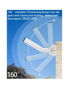 Soporte Universal para Antena EOQO 30.48 cm Blanco - Montaje Pared/Poste 2