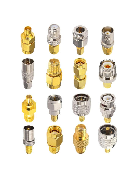 Juego de Adaptadores SMA 16PCS X~wind Conectores Coaxiales