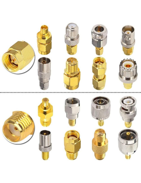 Juego de Adaptadores SMA 16PCS X~wind Conectores Coaxiales