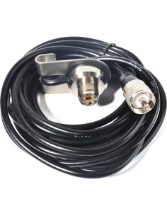 Soporte de Antena Universal HYSHIKRA SO239-PL259 con Cable RG58 4m 2