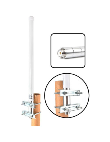 Antena HYS TC-40UV Doble Banda VHF UHF 2.5dBi 100W 40cm