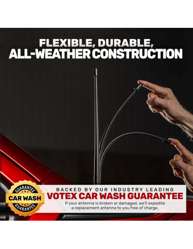 Antena Corta Votex 35.56 cm para Excavadora y Tractor