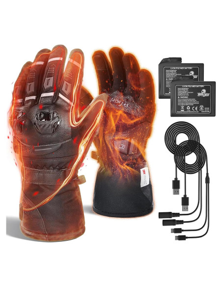 Guantes calefaccionados Grapelet 2024 USB impermeables M