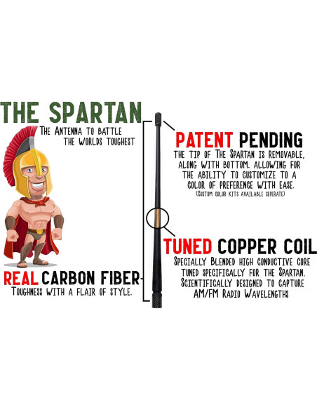 Antena Corta Votex 35.56 cm para Excavadora y Tractor