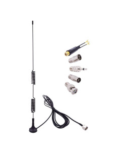 Antena FM Universal Fancasee Magnética 75 Ohm con Conectores